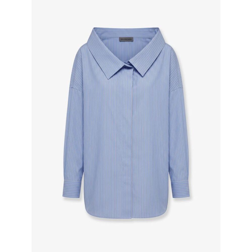 Balenciaga Women Oversized Cotton Stole Shirt